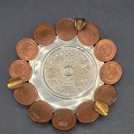 ヴィンテージ メキシコ コイン灰皿 ハンドメイド メタル - Etsy 日本