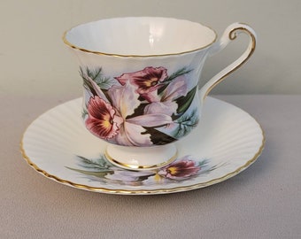 Roslyn Tea Cup and Saucer Vintage