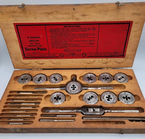 Vintage Greenfield Little Giant Screw Plate Tap Die Set - Etsy