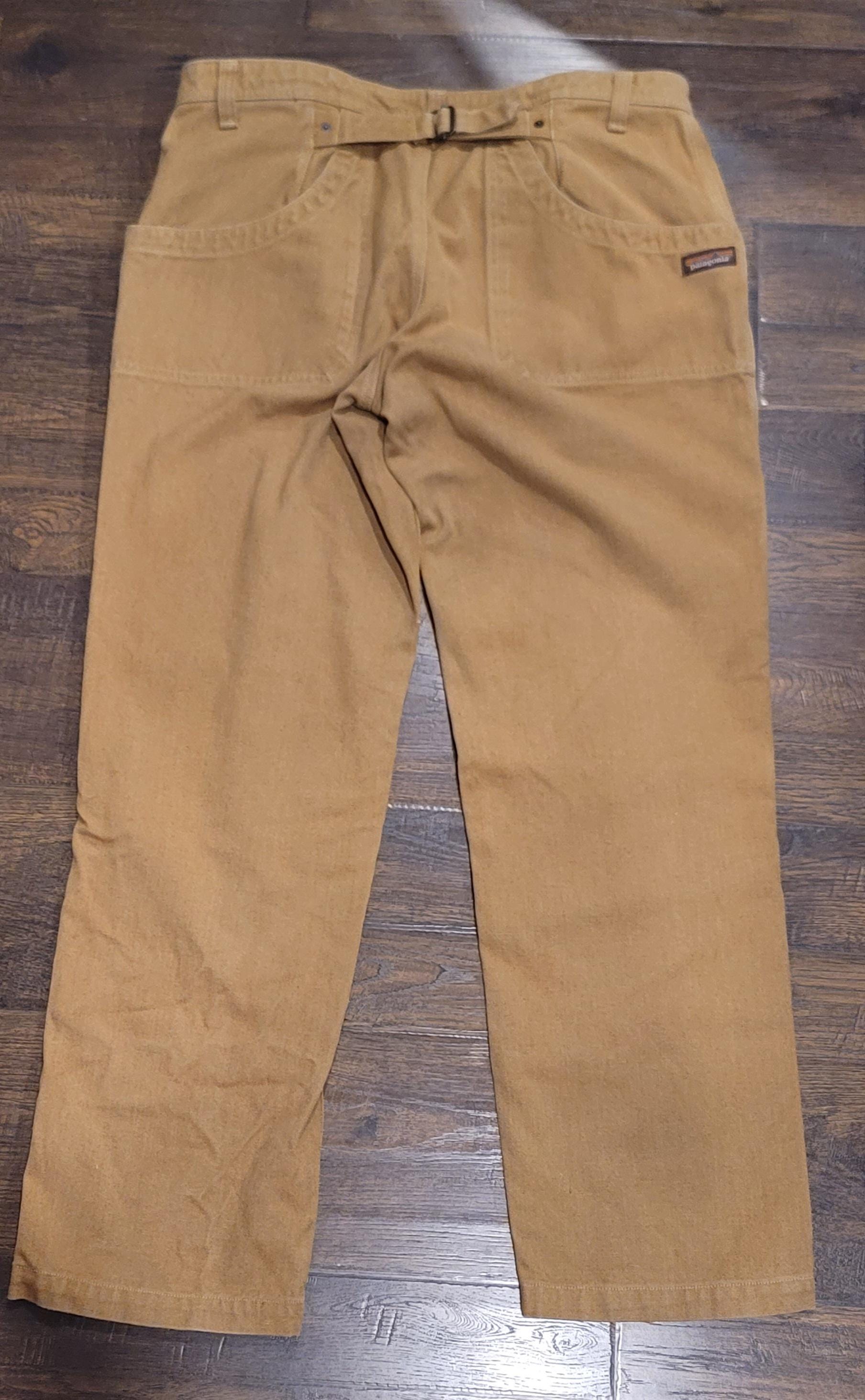 Patagonia Buckle Back Double Knee Pants Women's Sz 18 Tan - Etsy