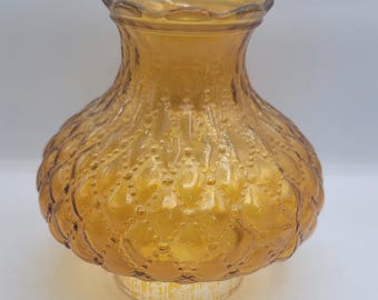 ライト・ランタン Amber Diamond pattern Lamp Shade Vintage Amber