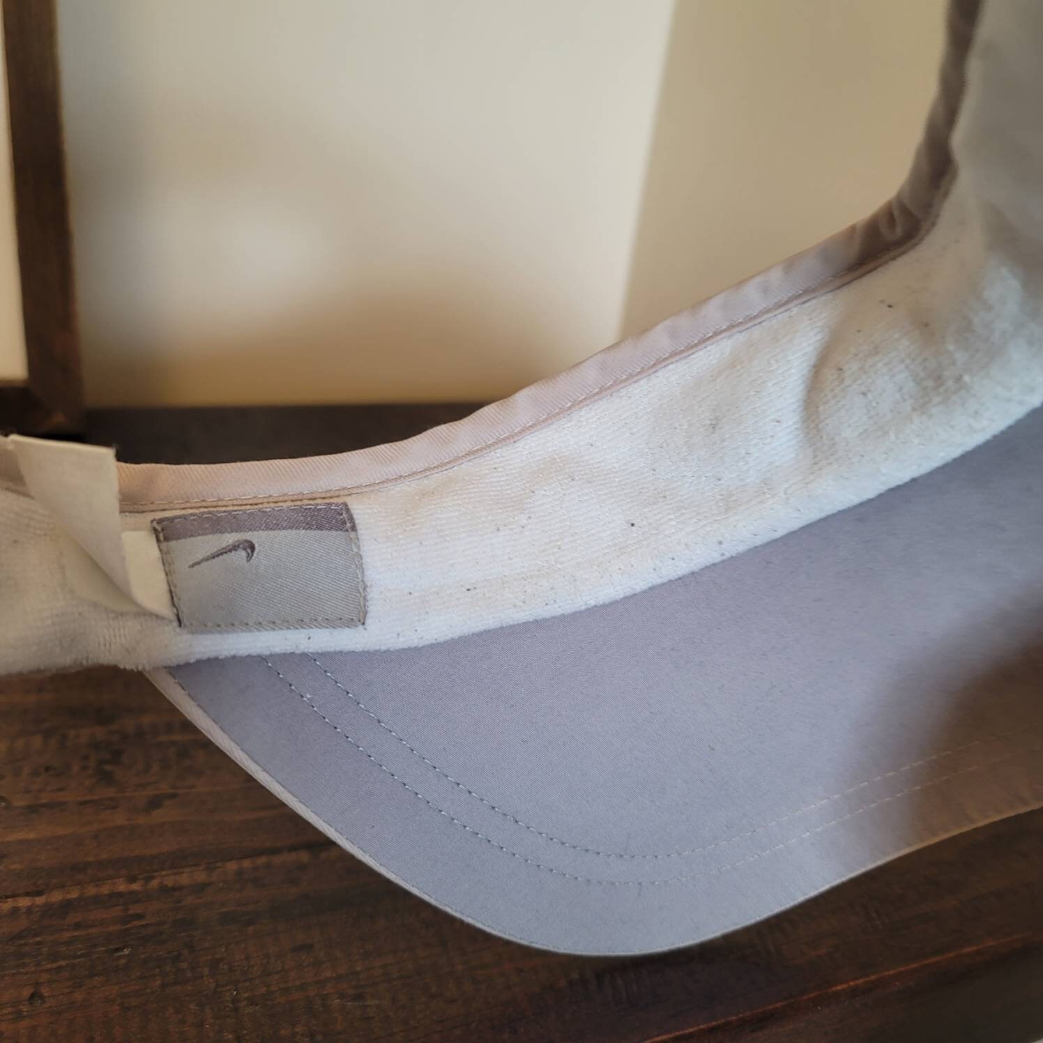 Vintage NIKE Sun Visor Cap Nike Logo Adjustable Visor Taupe Etsy