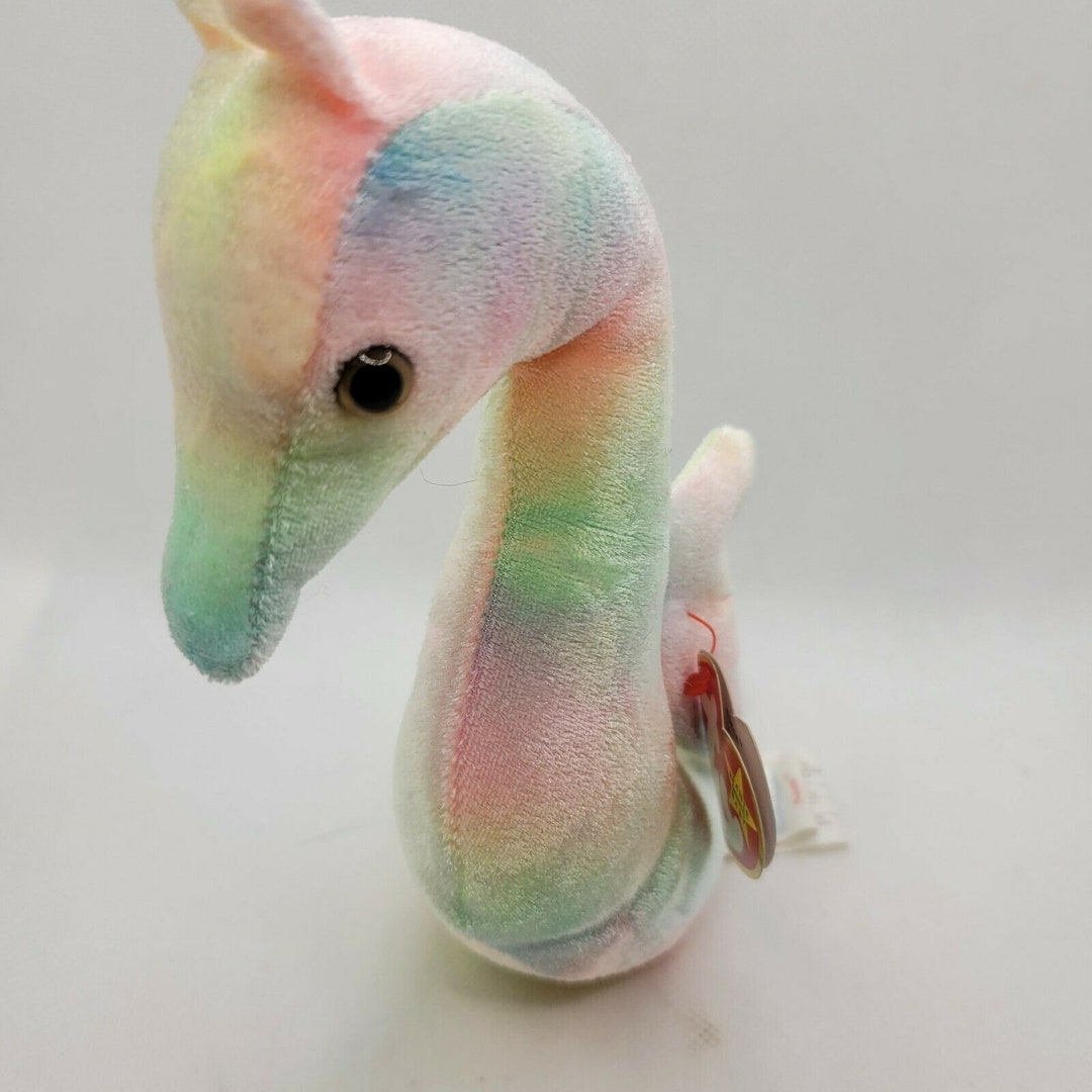 TY Beanie Baby Neon Seahorse 1999 Etsy