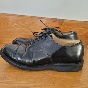 Vintage 1984 International Shoe Co Patent Leather Combat