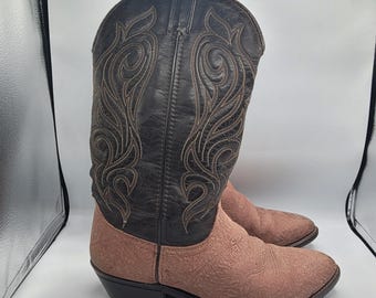 Laredo Mens  Brown  Leather Cowboy Boots 9EE