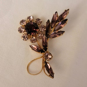 Vintage Brooch Rhinestones Vintage Brooch Rhinestone