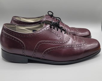 Longwing Burgundy Men Dress Shoe 10.5 3E Imperial Florsheim 30398