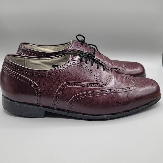 Longwing Burgundy Men Dress Shoe 10.5 3E Imperial Florsheim 30398