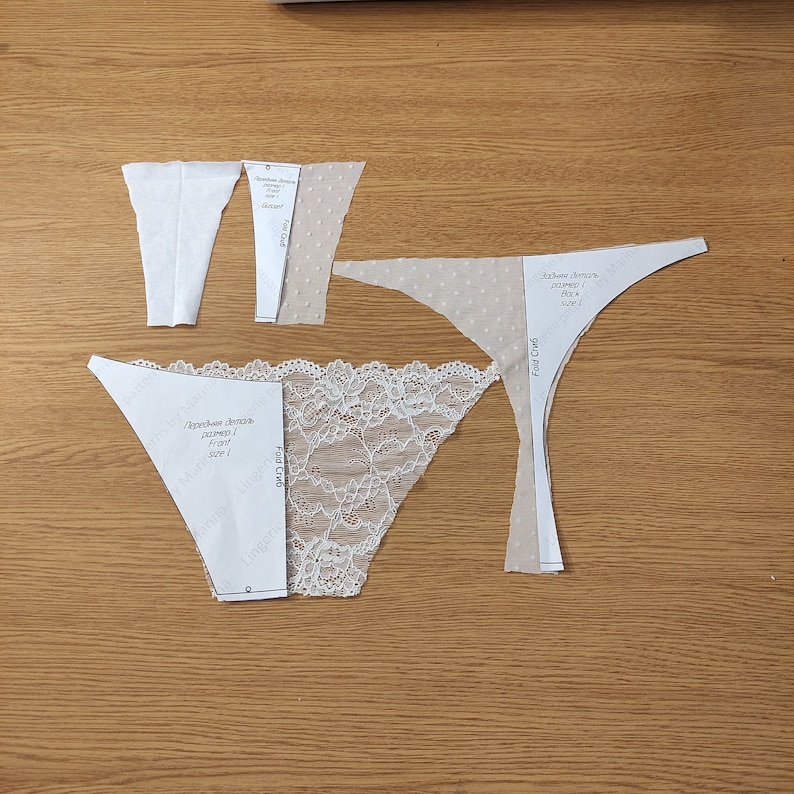 Patterns of Thong Panties With Adjusters Size L XL XXL PDF - Etsy