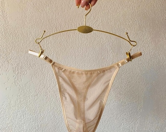 Tangas transparentes para hombre / Tanga de lujo para hombre / Tanga suave de malla para hombre / Tanga para hombre desnudo / Un regalo para él Ropa interior transparente para hombre