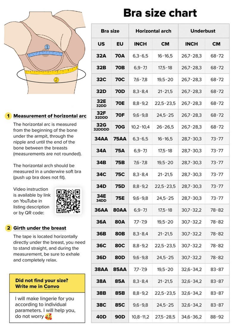 Bra pattern pdf Pattern Size75B.Instant download PDF pattern of underwear for underwired bra Sewing of underwearVideo tutorial on sewing bra image 4