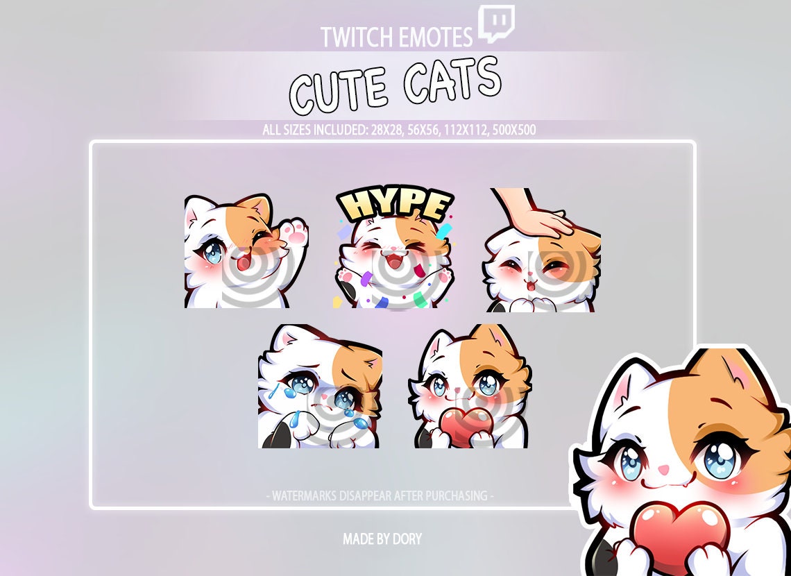 Cute Astronaut Hairless Cat Twitch Discord Emote Channel -  Portugal