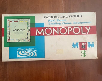 ビンテージ モノポリー ボードゲーム - パーカー ブラザーズ (1961