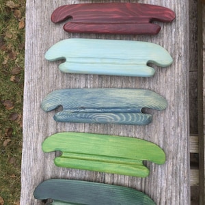 Wooden weaving shuttle