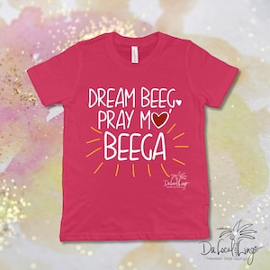 Dream Beeg, Pray Mo’ BEEGA Youth Short Sleeve Bella canvas T-Shirt, Hawaiian dakine style sayings from da heart