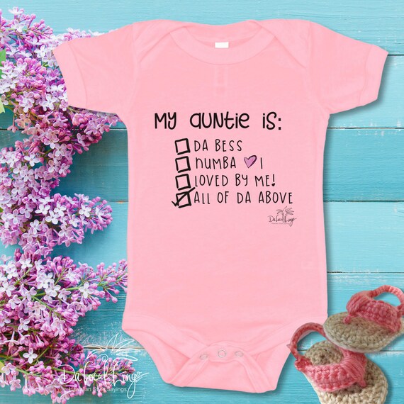 Auntie shirts best sale for baby girl
