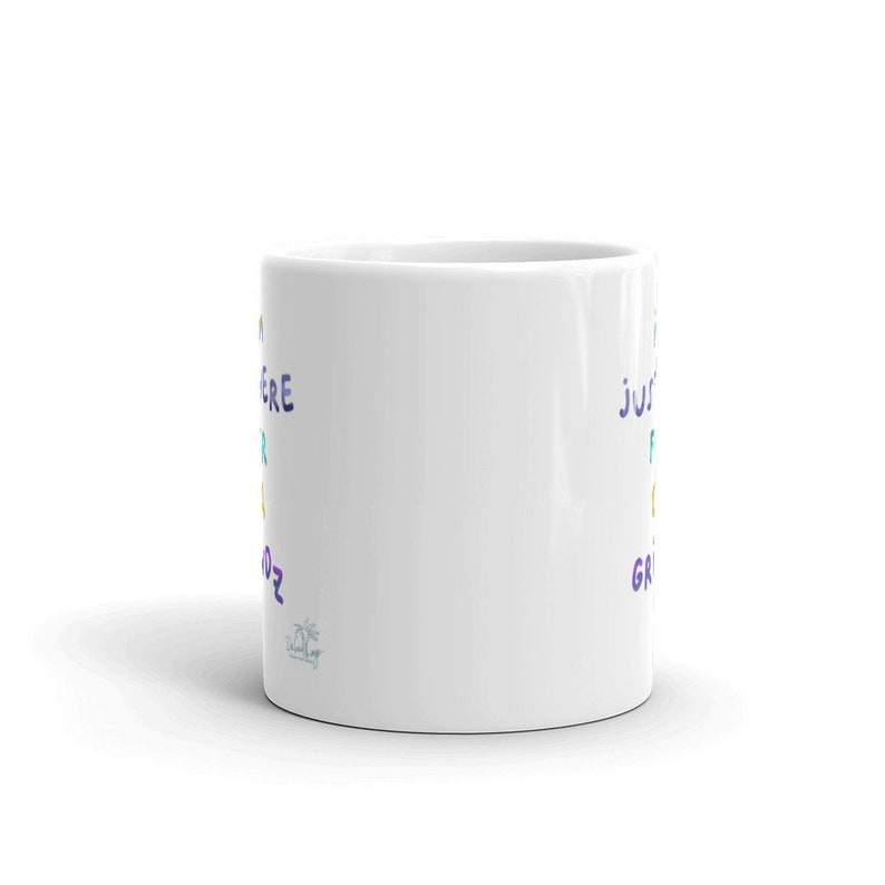 I’m Jus’ Here for Da Grindz, funny Hawaiian Pidgin Dakine sayings by Da Local Lingo on 11 ounce quality mug bild 3