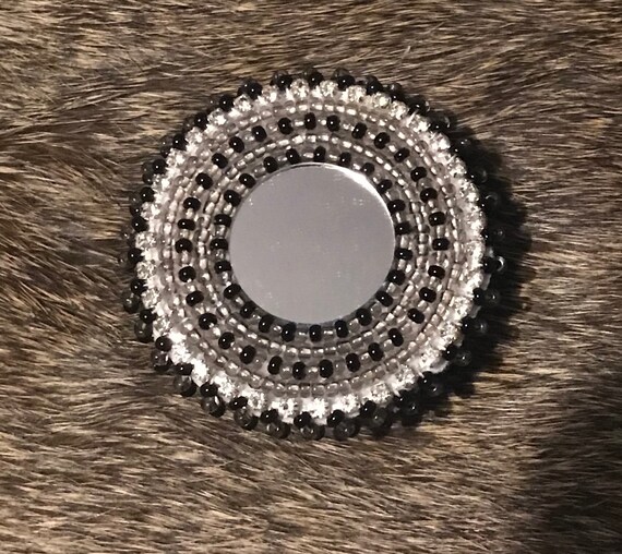 Beaded Mirror Phone Grip Etsy