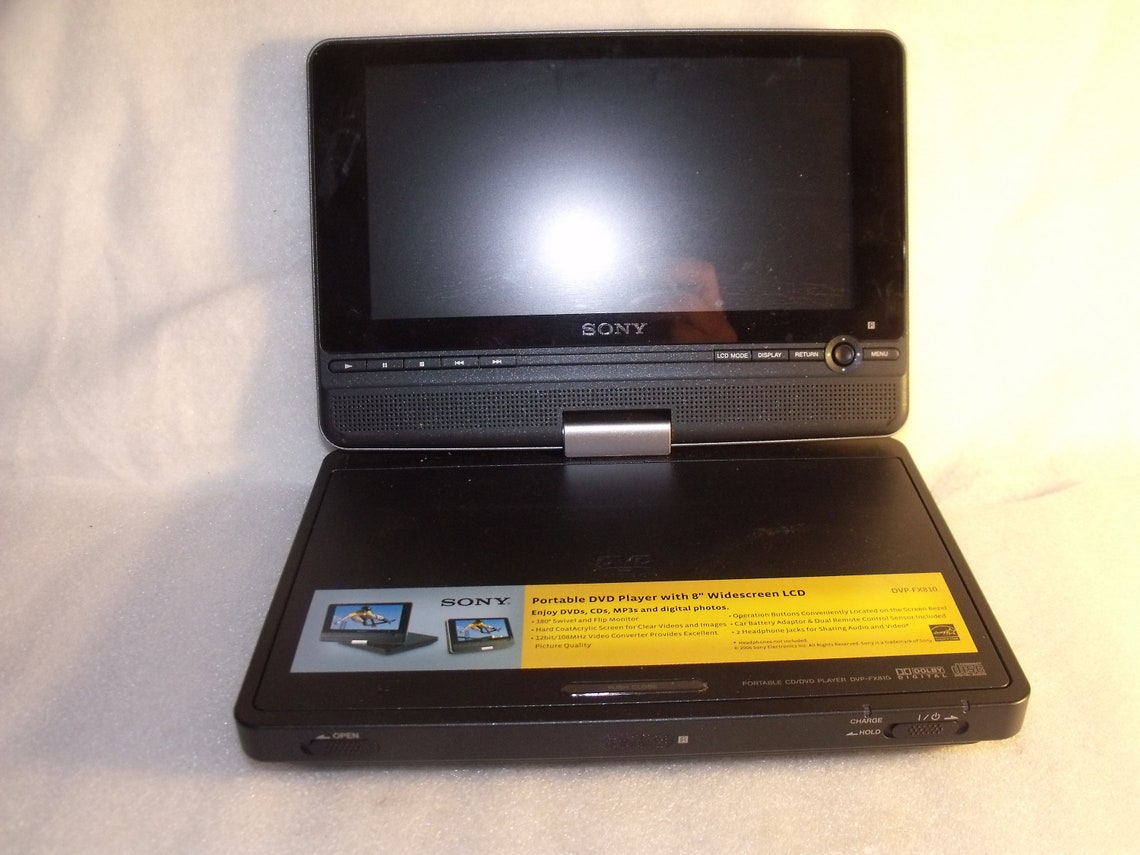 Sony DVPFX810 Portable DVD Player Pre Owned Etsy
