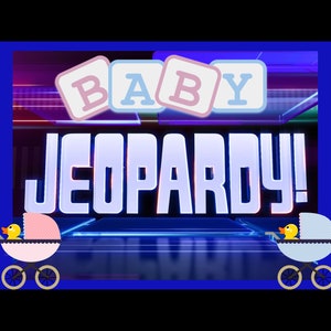 Virtual Baby Shower Game with Cartoon questions image 1