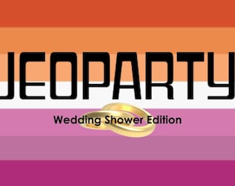 Virtual Wedding Shower Jeopardy Game for Lesbian Couples