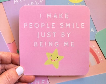 Kids Affirmation Cards, Children Affirmation Gift, Kid Positive Affirmation, Child Self-Esteem, Kids Mental Health, Kids Positivity Cards