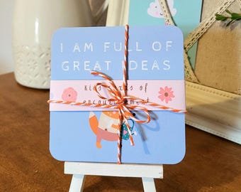 Kids Affirmation Cards, Children Affirmation Gift, Kid Positive Affirmation, Child Self-Esteem, Kids Mental Health, Kids Positivity Cards