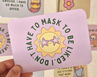 Neuroaffirming Kindness Cards – Affirmation Set for Sensitive Souls, Neurodivergence, ADHD, Autism, AuDHD, Aspergers