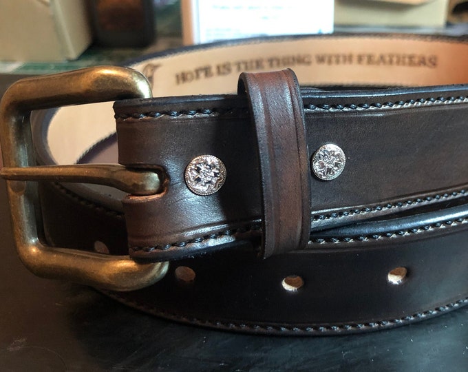 The Lined Leather Belt