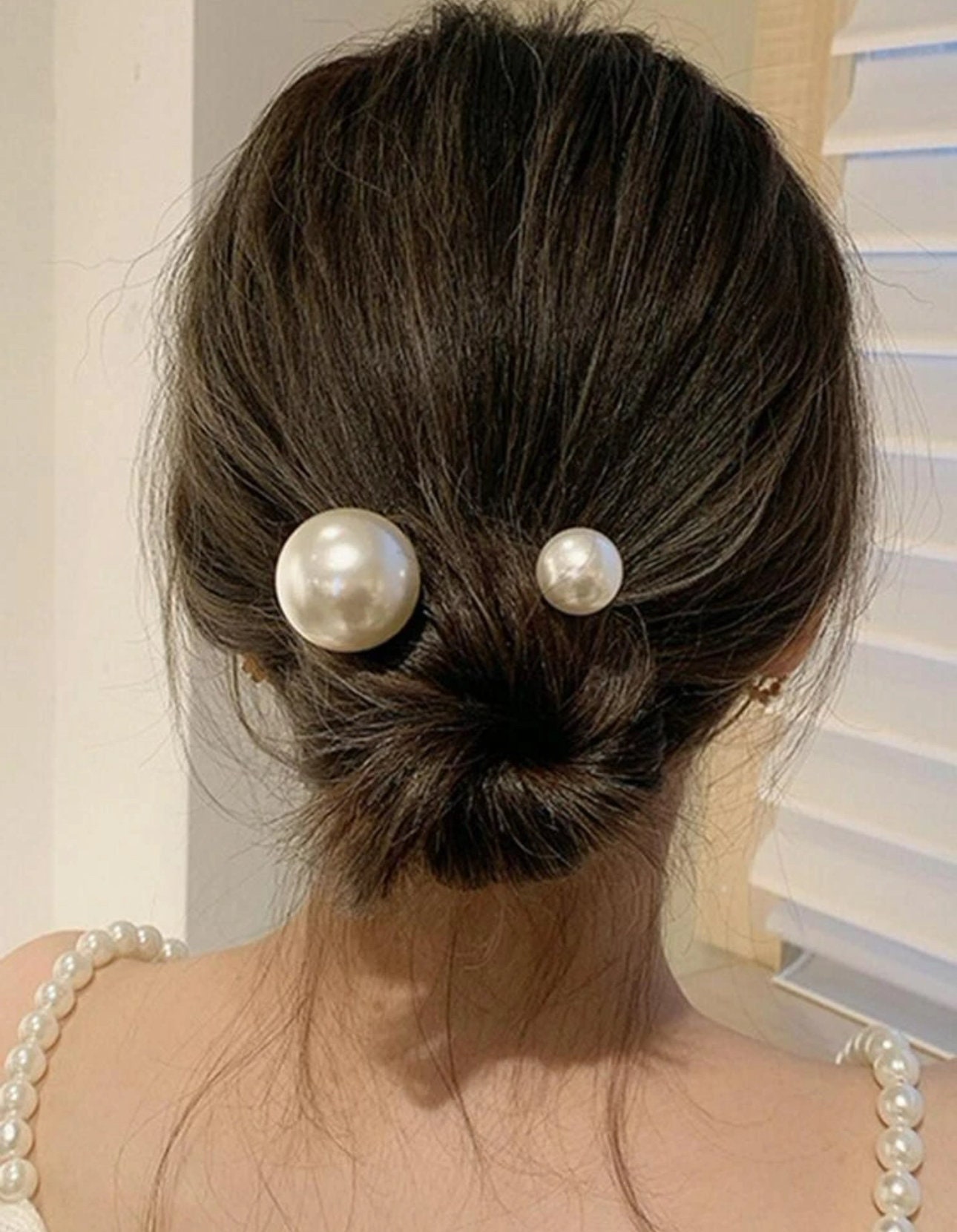 Opal Pearl Bridal Hair Pins, Wedding Hair Clip Set, Opal