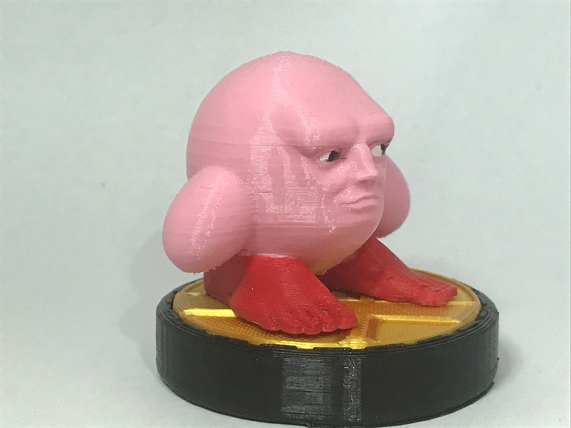 Handsome Cursed Kirby Working Amiibo Etsy