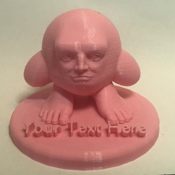 Custom Message Cursed Handsome Kirby 3d Printed Trophy