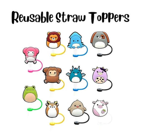 Squishmallow: Straw Covers, Squish Straw Caps, Cute Tumbler Straw