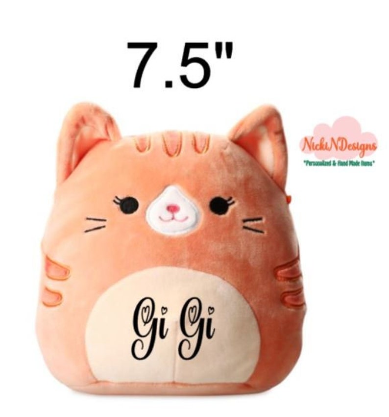 Squishmallow Gigi the Ginger Cat Squishmallow Custom Etsy
