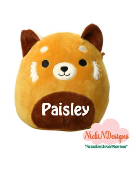 Squishmallow Red Panda Personalized Red Panda Custom Gift Etsy