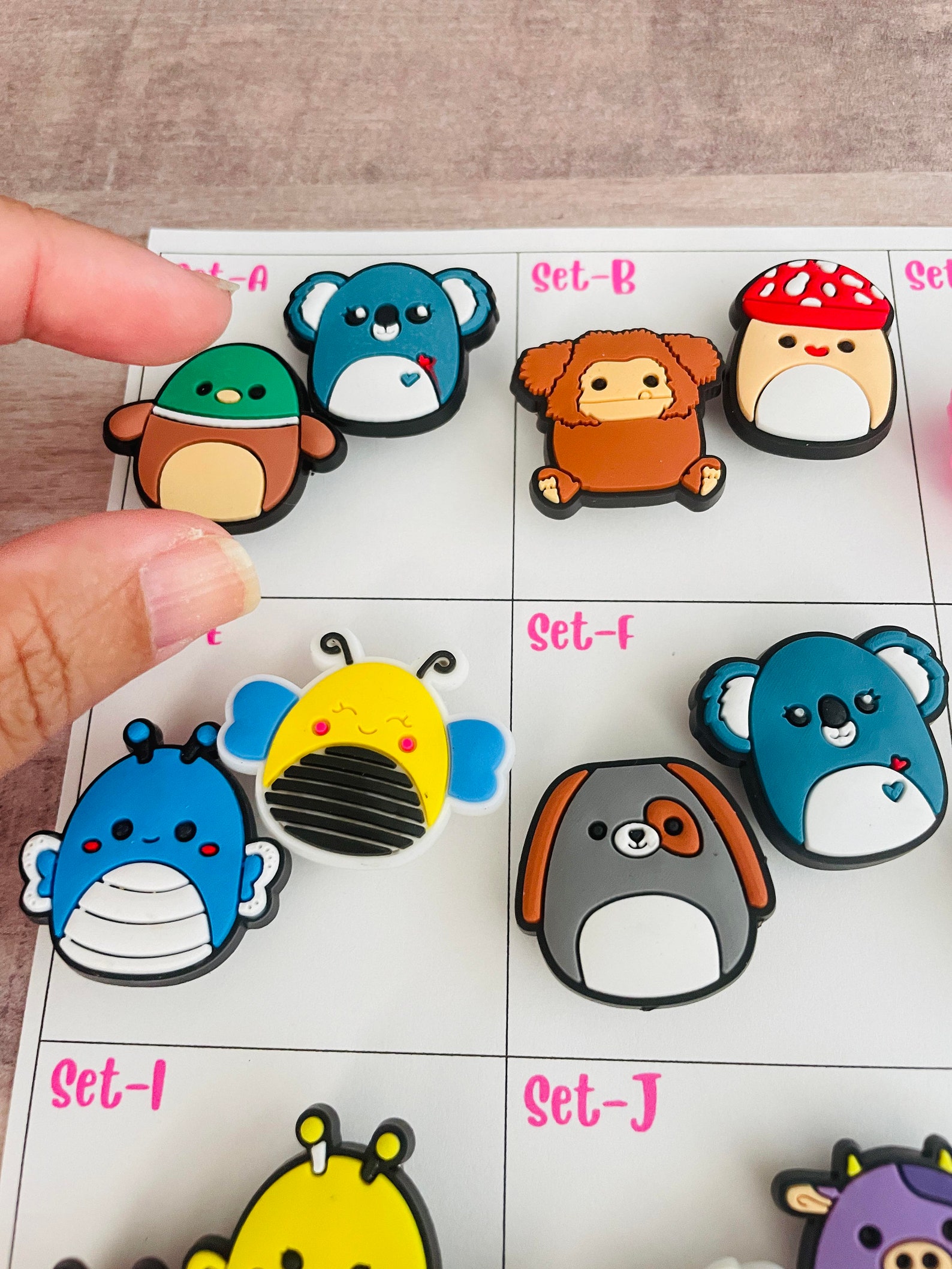 Squishmallow Show Charms Set, Squishmallow Jibbitz Set, Squishmallow