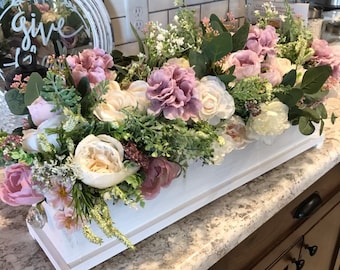 Jardinières à arrangement floral (faites sur commande)