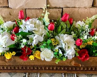 Arrangement floral de 28 po de long x2