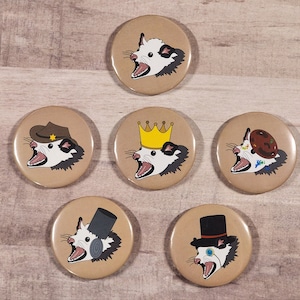 6 Possum Button/Pin