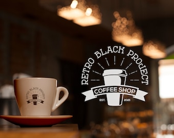 Premade Coffee Shop Logo, Coffee Logo Design, Cafe Logo, Coffee Cup Logo, Minimalist Logo, Coffee Shop Logo, Small Business Logo, Simple