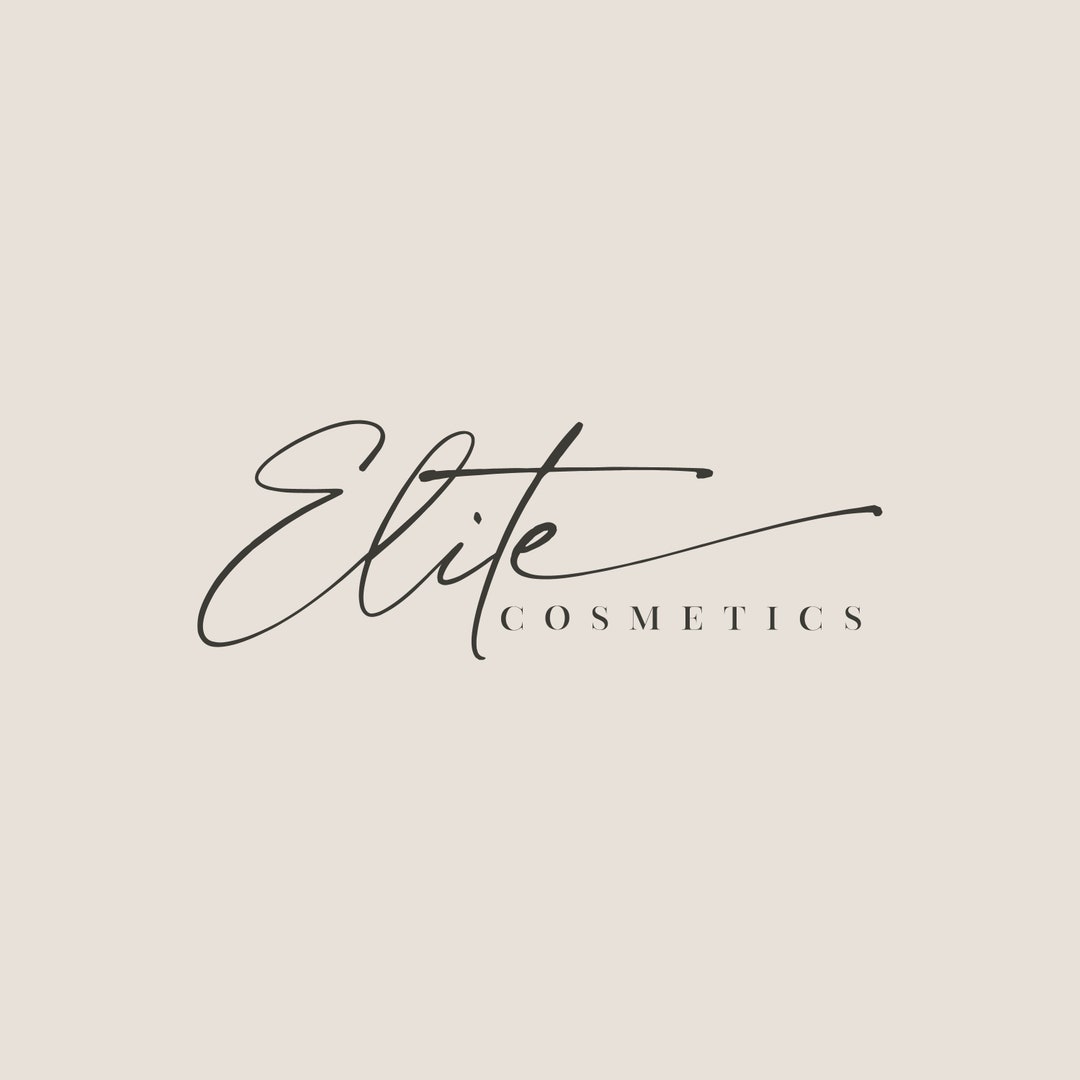 Premade Logo Design Text Logo Elegant Logo Signature Logo - Etsy