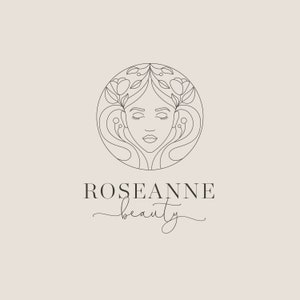 Elegant Logo Design, Premade Small Business Logo, Goddess logo, Beauty Logo, Custom Logo, Hand drawn Logo, Wellness Logo, Modern Logo