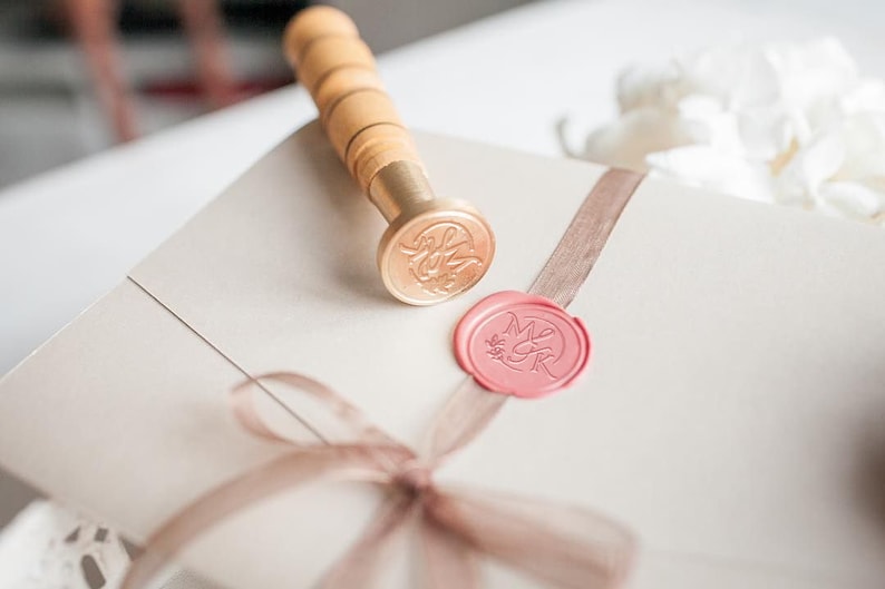 Elegant Wedding Monogram, Premade Wedding Logo Design, Wedding Invitation, Couple Logo, Monogram, Wedding Design, Save The Date Logo image 5