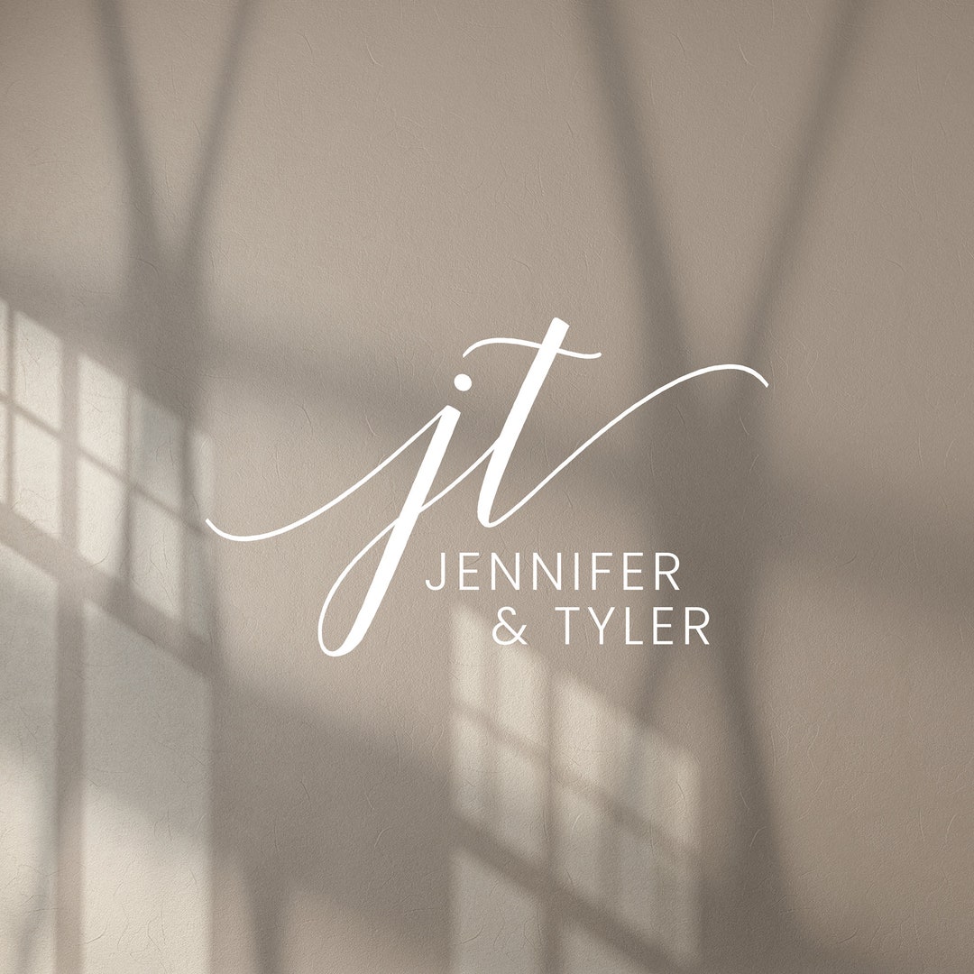 Elegant Wedding Monogram, Premade Wedding Logo Design, Wedding ...