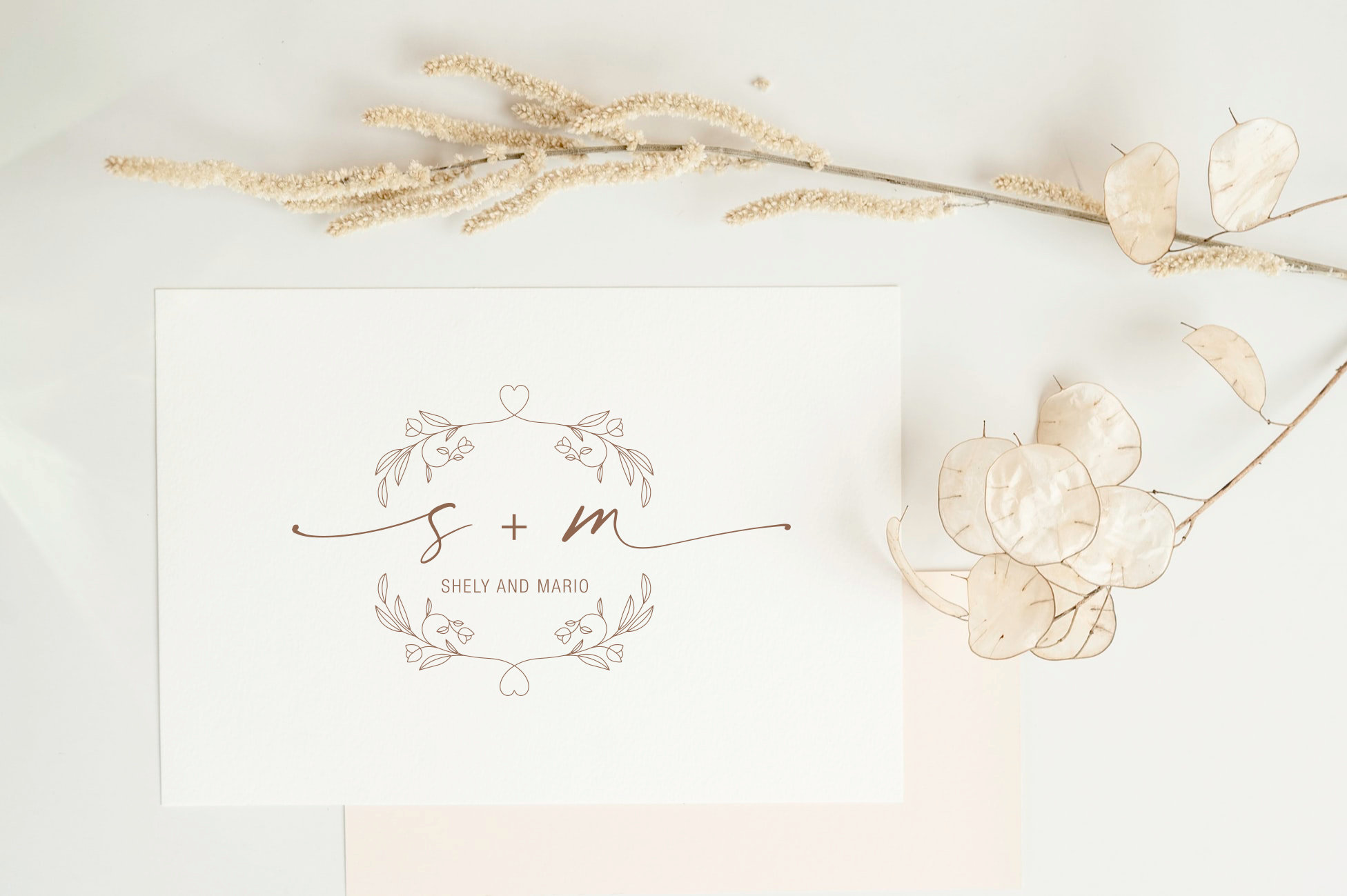 Elegant Wedding Monogram Premade Wedding Logo Design Wedding - Etsy