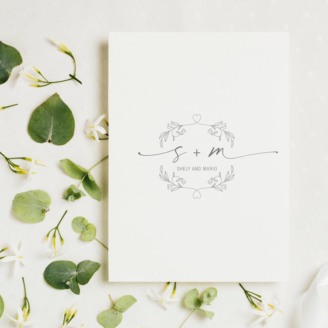 Elegant Wedding Monogram, Premade Wedding Logo Design, Wedding ...