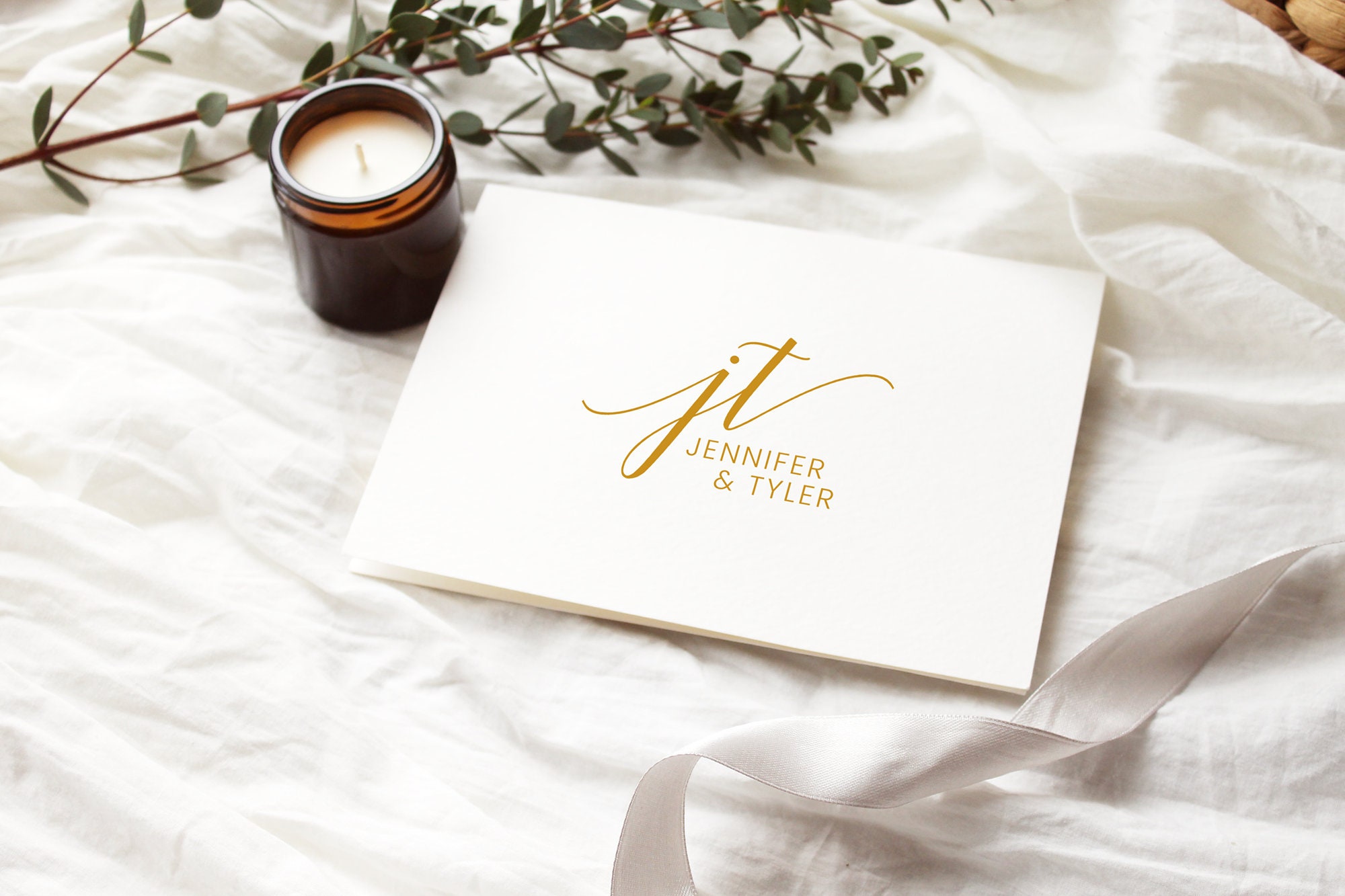 Elegant Wedding Monogram, Premade Wedding Logo Design, Wedding ...