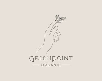 Botanical Logo, Premade Logo Design, Minimalist Modern Logo, Custom Hand Drawn Logo, Business Logo, Professional Logo, Branding Logo Design