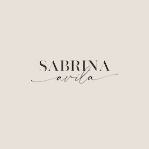 Premade Logo Design, Text Logo, Elegant Logo, Signature Logo, Handwritten Logo, Beauty Logo, Modern Logo, Blog Logo, Calligraphy Logo, Name