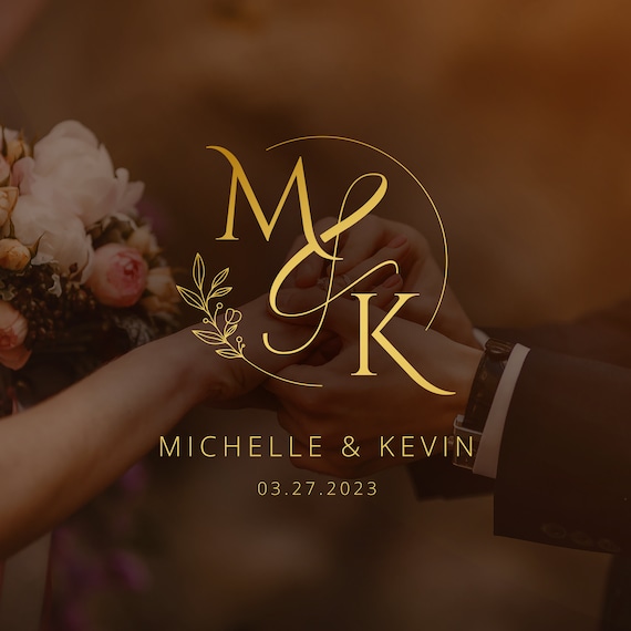 Couple's Initials Wedding Logo